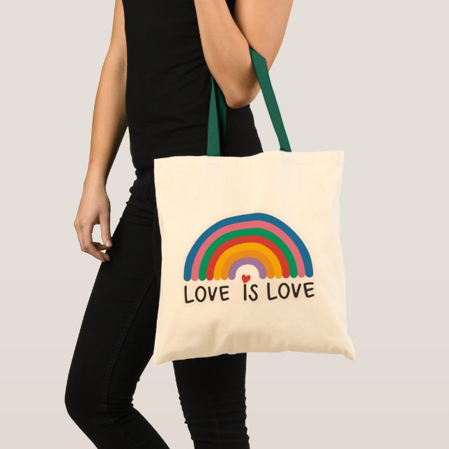 Tote Bag Belle Simple Minimal Amour Est Fierté D'Amour (Devant (produit))