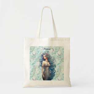 Tote Bag Belle sirène à ailes bleues