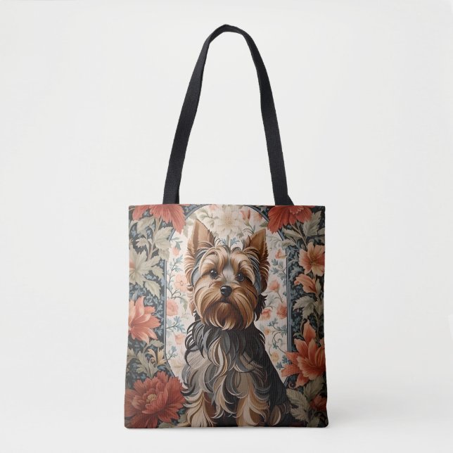 Tote Bag Belle Yorkie | Yorkshire Terrier Portrait (Devant)