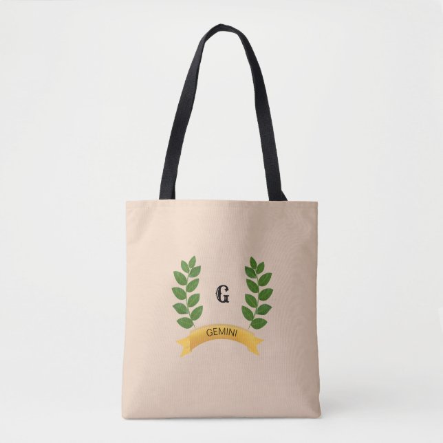 Tote Bag Belles feuilles vertes personnalisées (Devant)