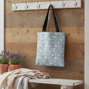 Tote Bag Belles fleurs de cerises Vintages rustiques