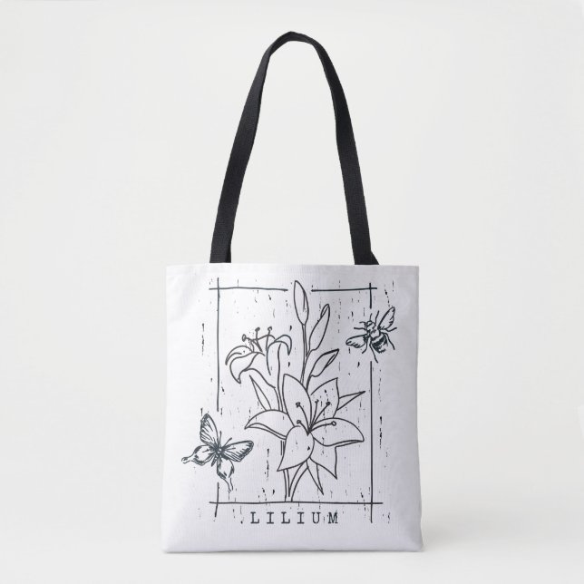 Tote Bag Belles Fleurs de Lys (Devant)