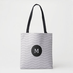 Tote Bag Belles lignes pointillées argentées
