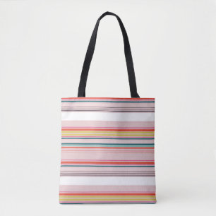 Tote Bag Belles rayures colorées modernes