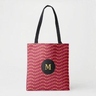 Tote Bag Belles vagues pointillées d'or