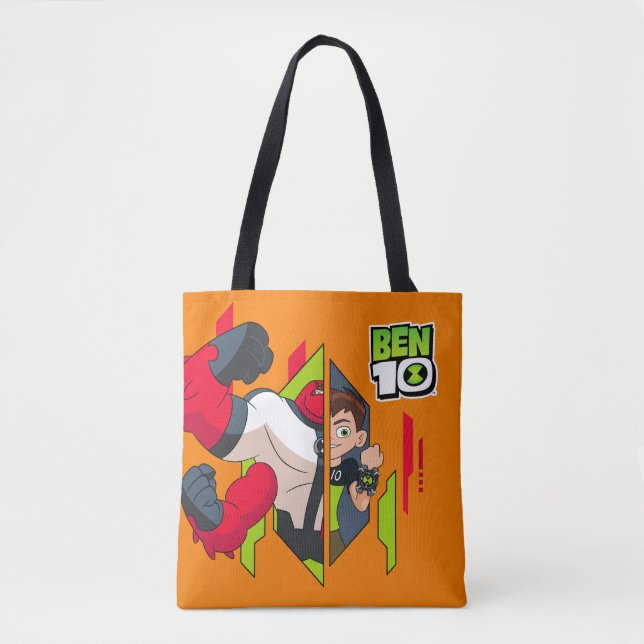 Tote Bag Ben 10 Transformation de l'ADN à quatre armes (Devant)