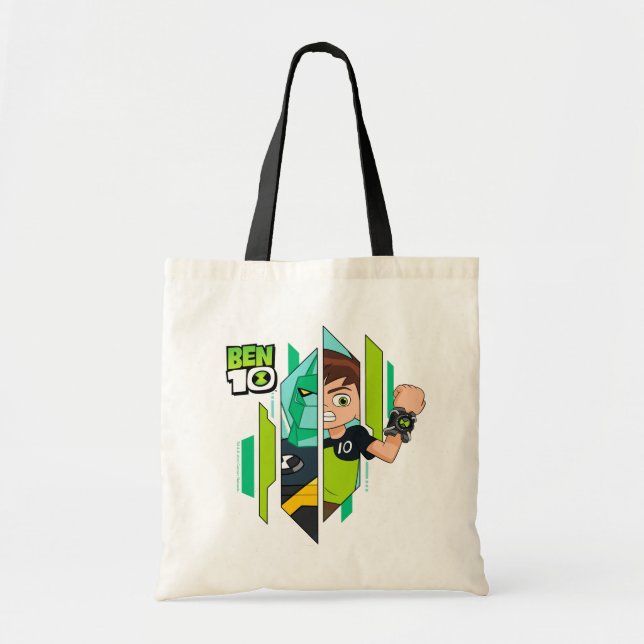 Tote Bag Ben 10 Transformation de l'ADN de Diamondhead (Devant)