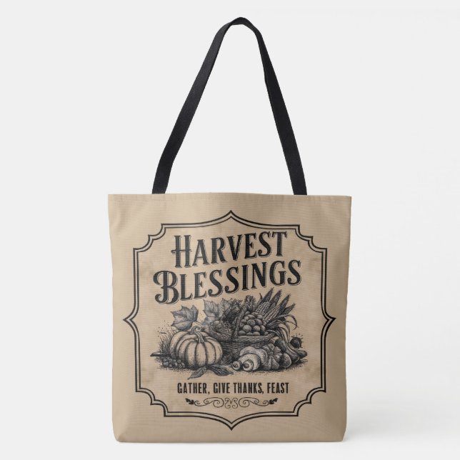 Tote Bag Bénédiction de récolte (Devant)