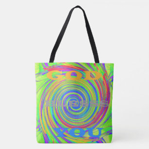Tote Bag Bénédictions Colorées d'En Haut Que Dieu Vous Bé