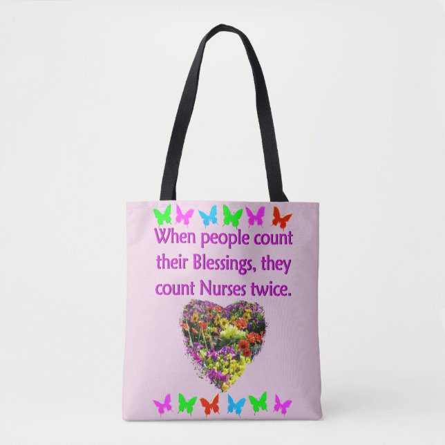 TOTE BAG BÉNÉFICIÉ D'UNE INFIRMIÈRE (Devant)