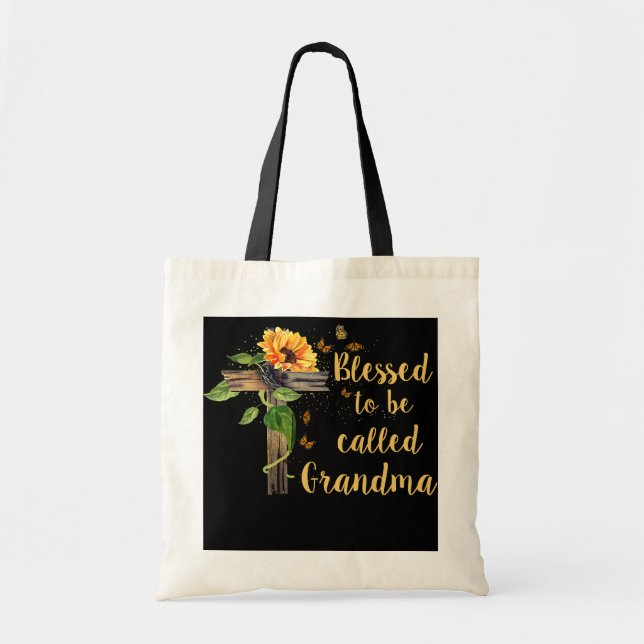 Tote Bag Béni d'être appelé cadeau de la fête des mères de  (Devant)
