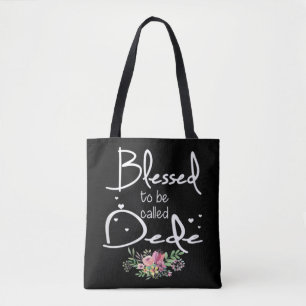 Tote Bag Béni D'Être Appelé Dede Colorful Pour Grand-Mère