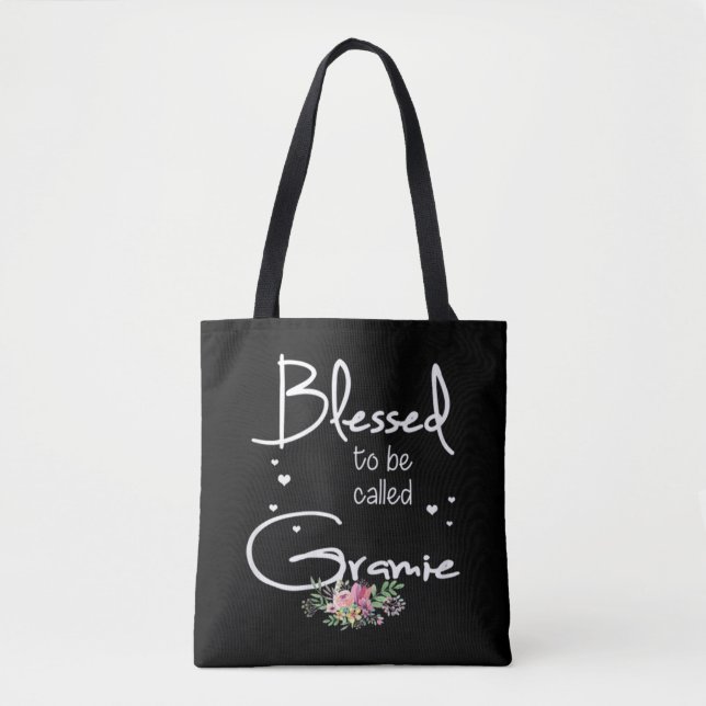 Tote Bag Béni d'être appelé Grammie Cute Daisy Flower (Devant)