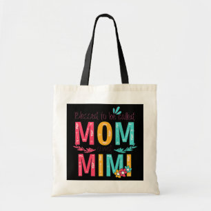 Tote Bag Béni D'Être Appelé Maman Et Mimi Grand-Mère Floral