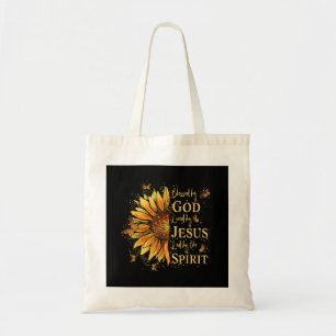 Tote Bag Béni par Dieu - Aimé par Jésus, Tournesol