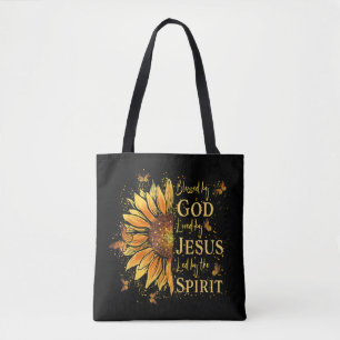 Tote Bag Béni Par Dieu - Aimé Par Jésus, Tournesol
