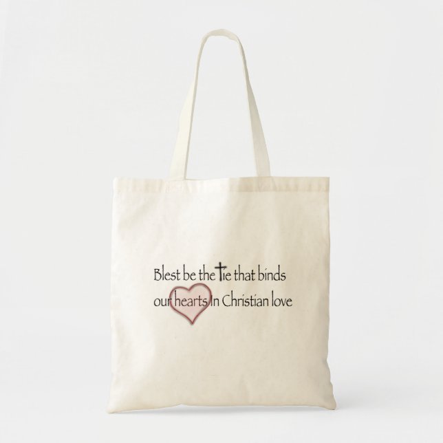 Tote Bag « Béni soit le lien qui nous unit » Citation chrét (Devant)