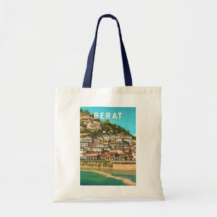 Tote Bag Berat Albanie Travel Art Vintage