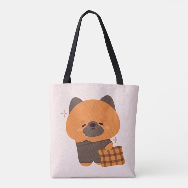 Tote Bag Berger allemand mignon et dormant (Dos)