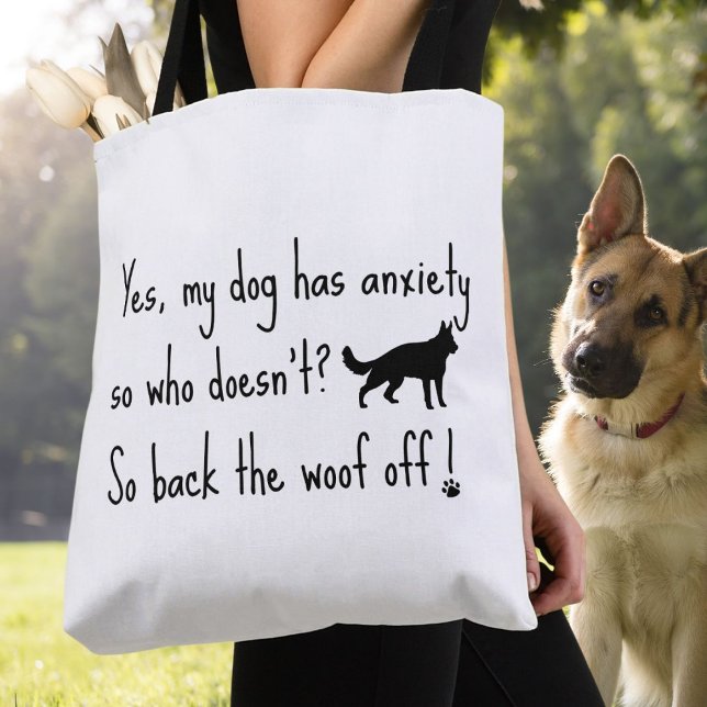 Tote Bag Berger Allemand Mon Chien A L'Anxiété Déchiré (Créateur téléchargé)