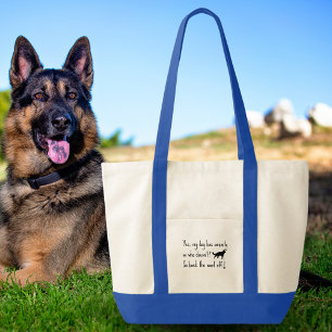 Tote Bag Berger Allemand Mon Chien A L'Anxiété Déchiré