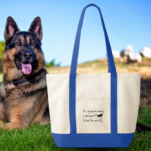 Tote Bag Berger Allemand Mon Chien A L'Anxiété Déchiré (Créateur téléchargé)