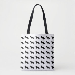 Tote Bag berger allemand silo noir