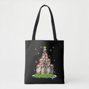 Tote Bag Berger australien Aussie Arbre ornemental de Noël