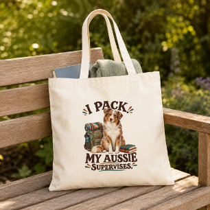 Tote Bag Berger Australien drôle Je prépare mon Aussie 