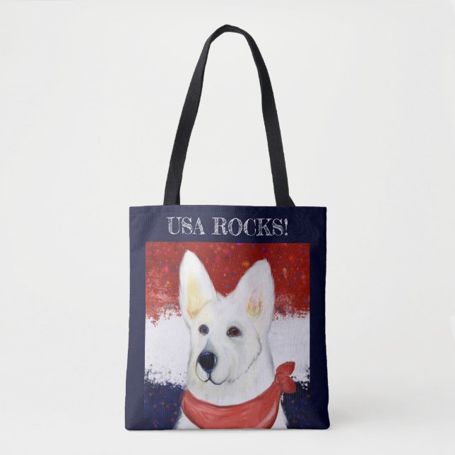 Tote Bag  Berger Blanc Allemand    (Devant)