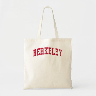 Tote Bag Berkeley Californie CA Sport Vintage Design Red D