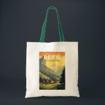 Tote Bag Berne Suisse Travel Art Vintage<br><div class="desc">Conception de voyage vectoriel rétro Bern. Berne,  capitale de la Suisse,  est construite autour d’un ruisseau dans l’Aare.</div>