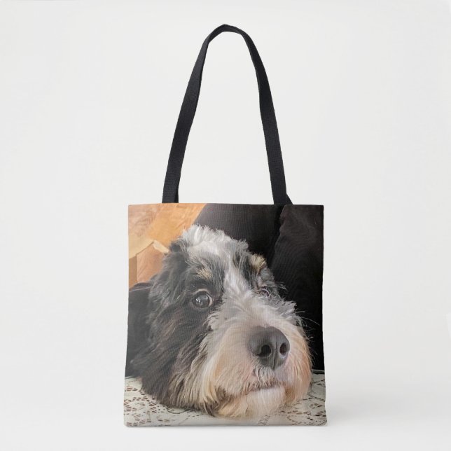 Tote Bag Bernedoodle adorable (Devant)