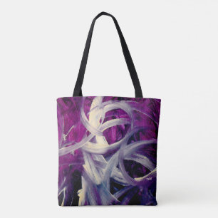 Tote Bag Berry&Brush, Abstract art
