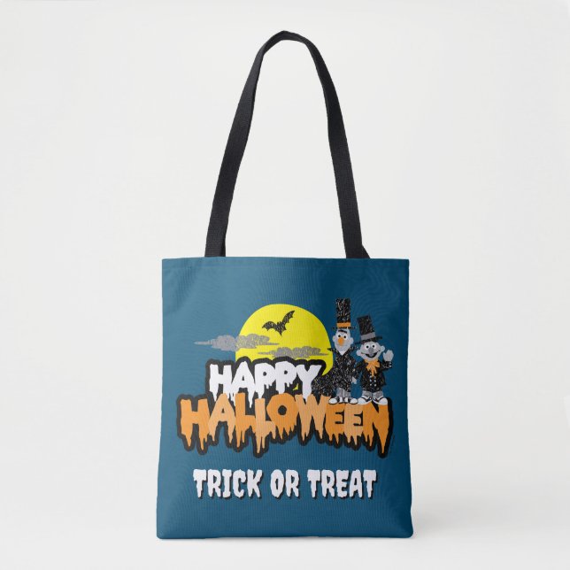 Tote Bag Bert et Ernie | Bonne Halloween (Devant)