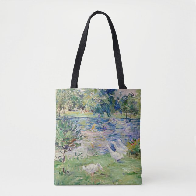 Tote Bag Berthe Morisot - Fille en bateau avec oie (Devant)