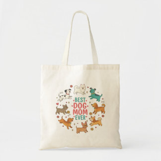 Tote Bag Best Dog Mom Ever Petful-Mom Tote