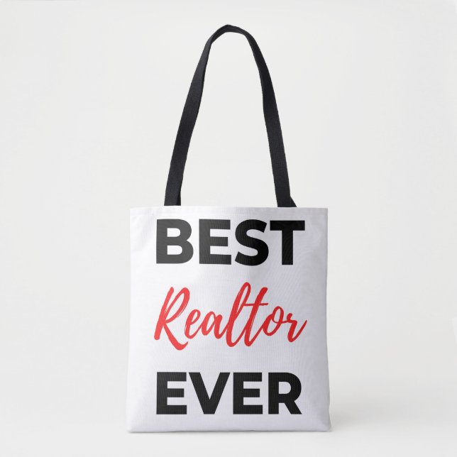 Tote Bag Best Realtor Ever 2 (Devant)