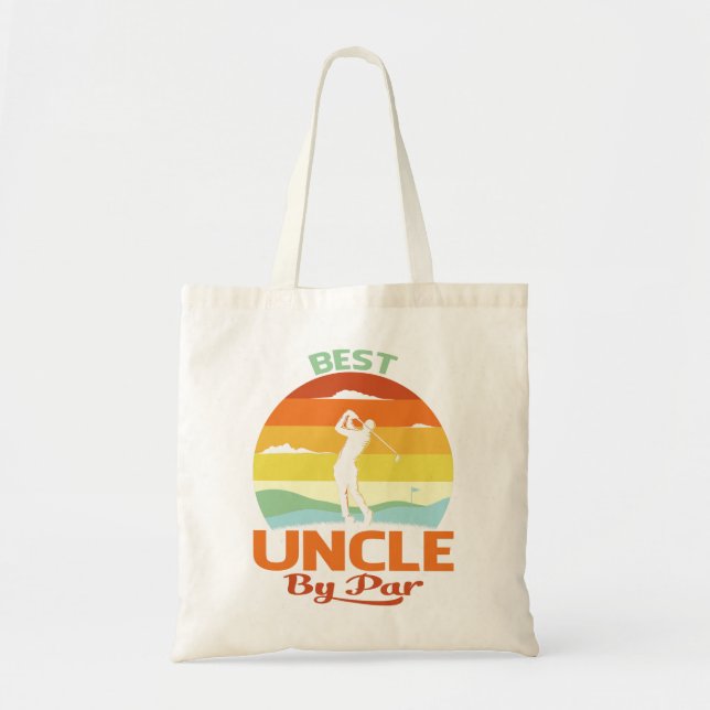 Tote Bag Best Uncle By Par Par Fête des pères Golf Chemise  (Devant)