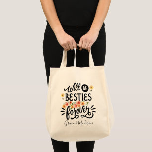 Tote Bag Besties pour la vie BFF Friends Forever Cadeau