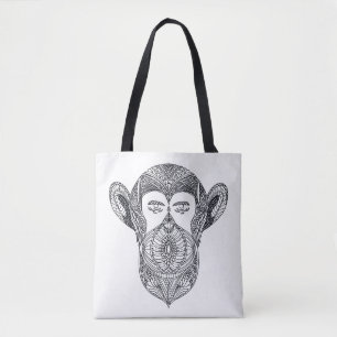 Tote Bag Bête sauvage du griffonnage 2 de forêt