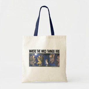 Tote Bag Bêtes sauvages et Max dansant au clair de lune