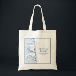 Tote Bag Bethany Beach Delaware Carte Marine Mariage bleu<br><div class="desc">Dégustez vos invités avec notre élégante carte bleu marine Delaware mariage sac fourre-tout de faveur, parfait pour une plage de Bethany, Delaware célébration. Idéal pour des événements en bord de mer comme The Addy Sea, Sea Colony Resort, Bear Trap Dunes, Bethany Beach Ocean Suites et The Pearl on the Indian...</div>