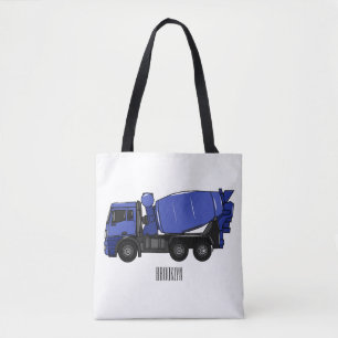 Tote Bag Béton mélange camion de transport caricature
