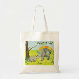 Tote Bag Beurre de bébé Rhinos doux