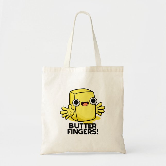 Tote Bag Beurre Doigts Funny Beurre Alimentation Pun (Devant)