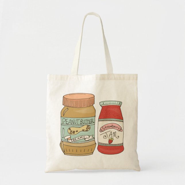 Tote Bag Beurre et confiture d'arachide (Devant)