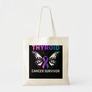 Tote Bag Beurre Ruban Thyroïde Cancer Survivant