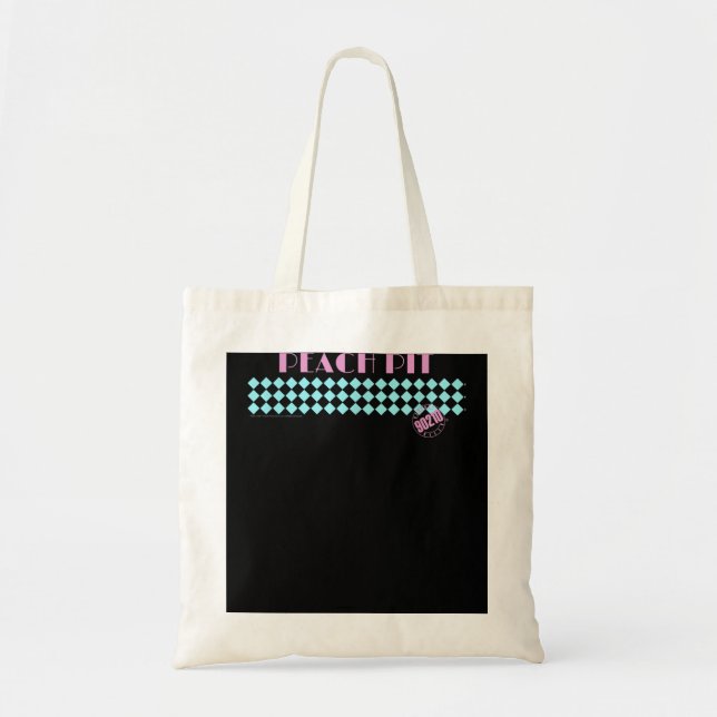 Tote Bag Beverly Hills 90210 Peach Pit Motif (Devant)