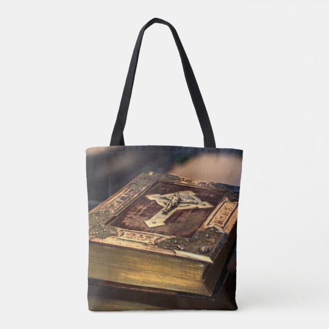 Tote Bag Bible chrétien antique (Dos)